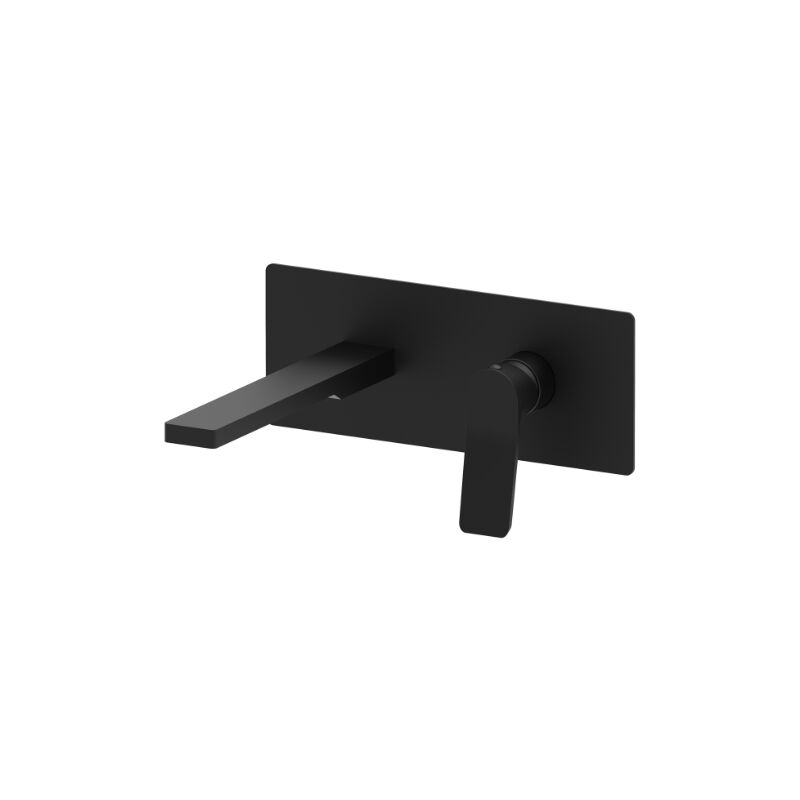 foto del prodotto miscelatore lavabo ad incasso con bocca l. 200 mm paffoni serie tilt ti105no ottone nero opaco