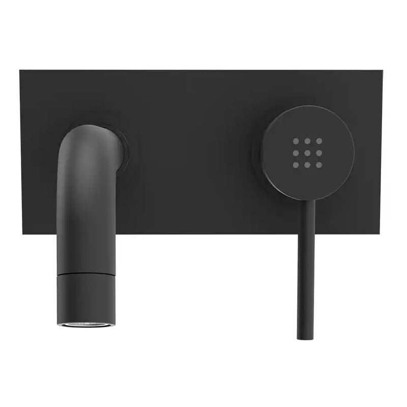 foto del prodotto miscelatore lavabo ad incasso in ottone nero opaco mod. ava