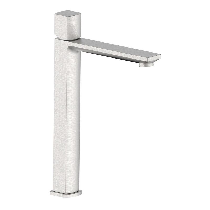 foto del prodotto miscelatore lavabo alto acciaio spazzolato con portata limitata serie marte