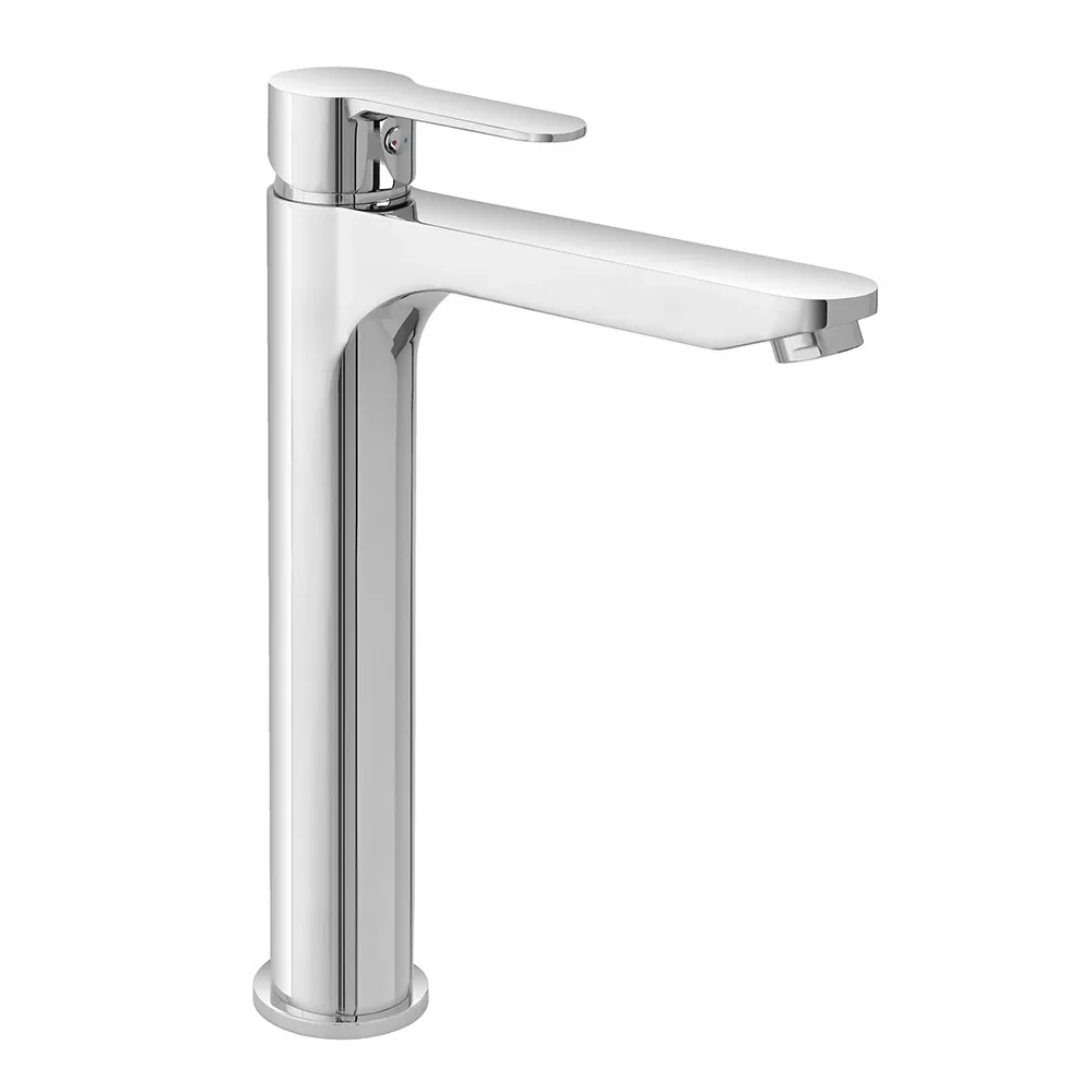 foto del prodotto miscelatore lavabo alto cromato completo di piletta click clack zoe