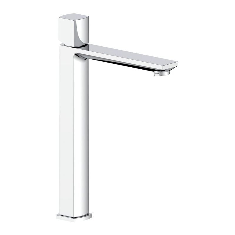 foto del prodotto miscelatore lavabo alto in ottone finitura cromo con portata limitata serie marte
