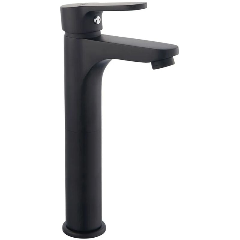foto del prodotto miscelatore lavabo alto nero opaco serie paco