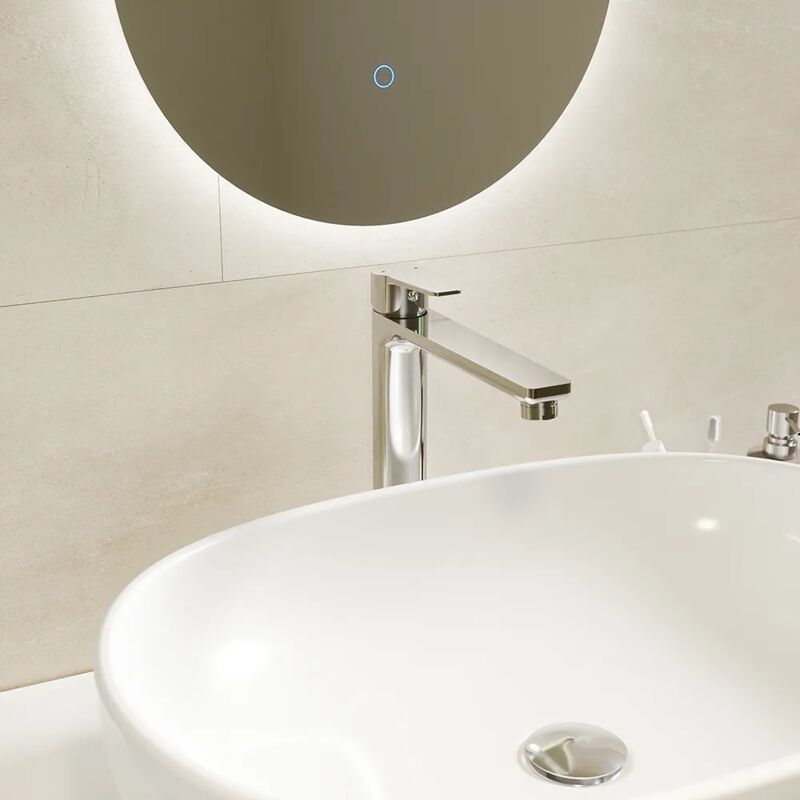 foto del prodotto miscelatore lavabo alto senza scarico in ottone cromato mod. jane