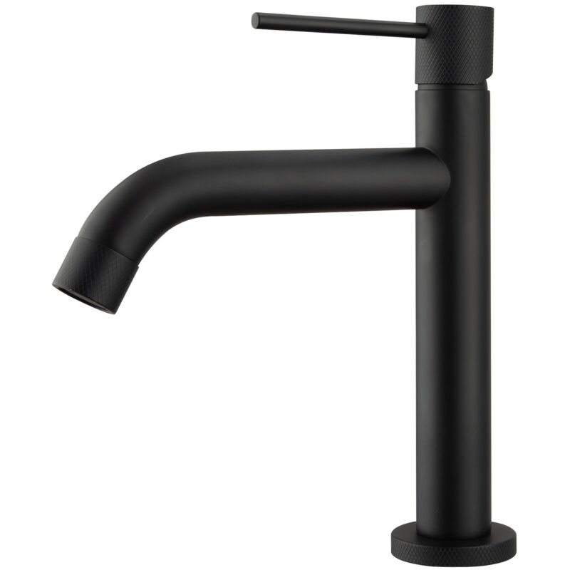 foto del prodotto miscelatore lavabo ames nero miscelatore con set di installazione