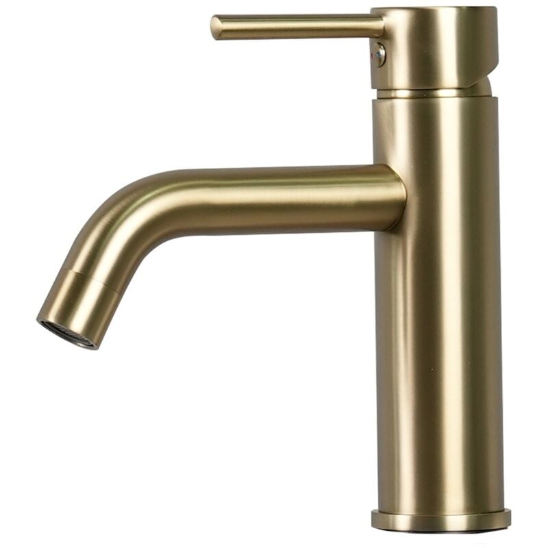 foto del prodotto miscelatore lavabo bagno everest oro monocomando