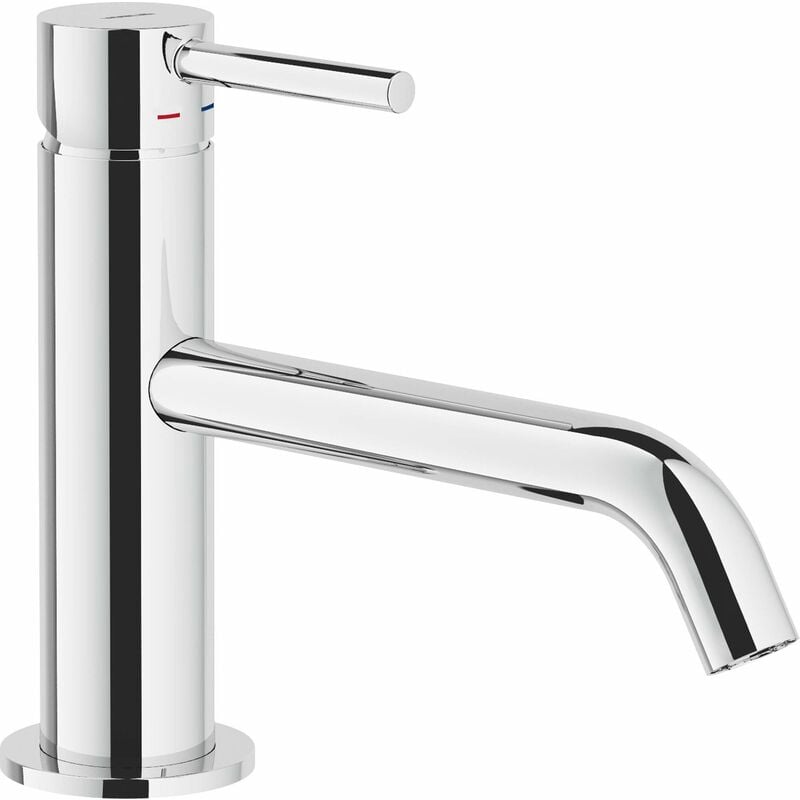 foto del prodotto miscelatore lavabo bocca lunga nobili acquerelli aq93118 20cr cromo - piletta con salterello 1 1 4