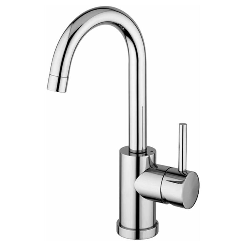 foto del prodotto miscelatore lavabo con canna orientabile paffoni serie birillo bi077cr cromato ottone