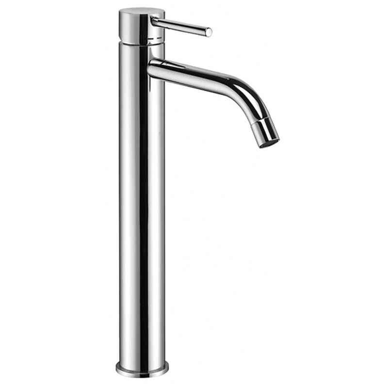 foto del prodotto miscelatore lavabo con canna prolungata e scarico clic clac paffoni serie light lig081kcr cromato ottone
