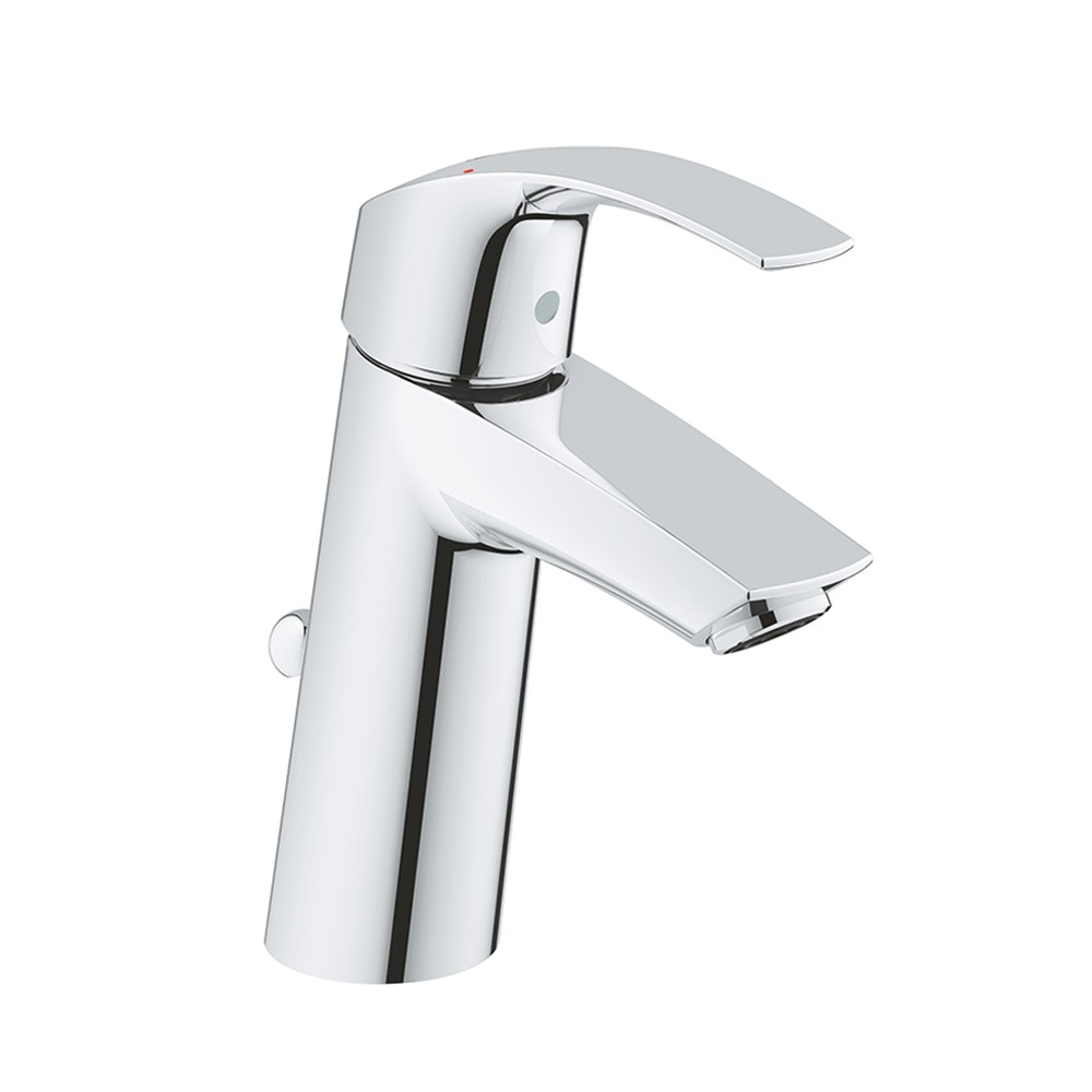 foto del prodotto miscelatore lavabo cromo grohe eurosmart con piletta taglia m
