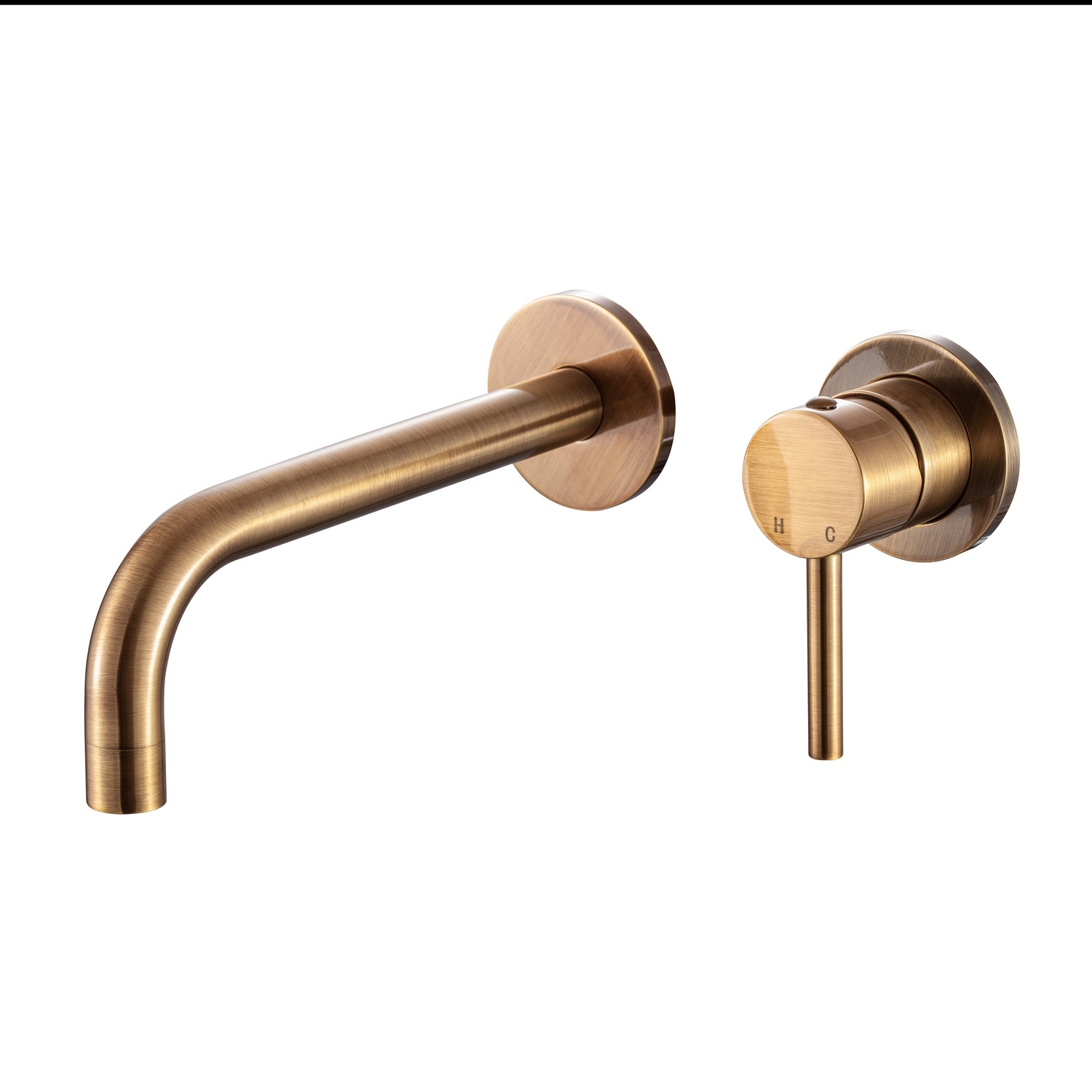 foto del prodotto miscelatore lavabo da incasso ottone antico con leva monocomando mod. mm