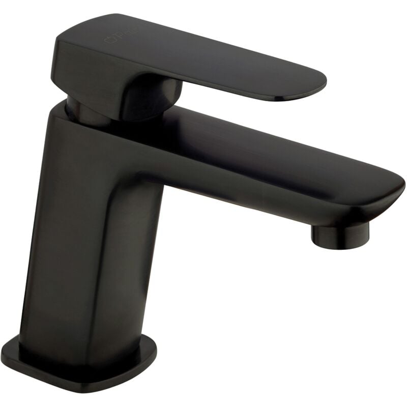 foto del prodotto miscelatore lavabo in colore nero opaco in ottone con piletta di scarico 1""1/4 paini nove 09yo211tc nero opaco
