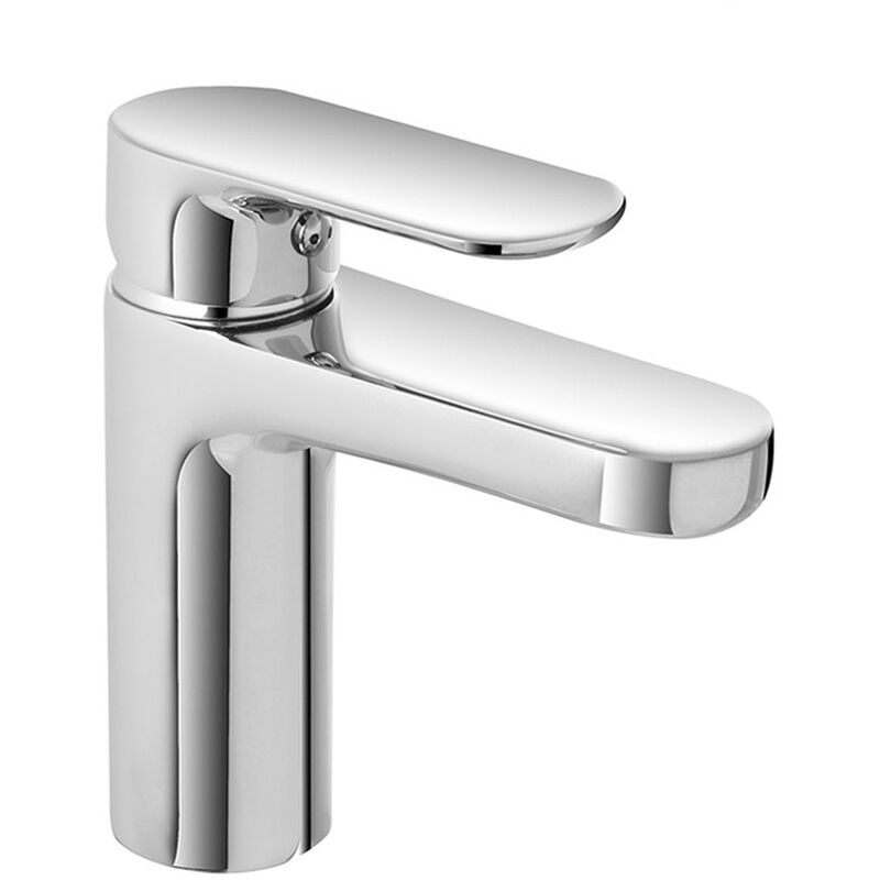 foto del prodotto miscelatore lavabo in ottone cromato con piletta click clack kreo