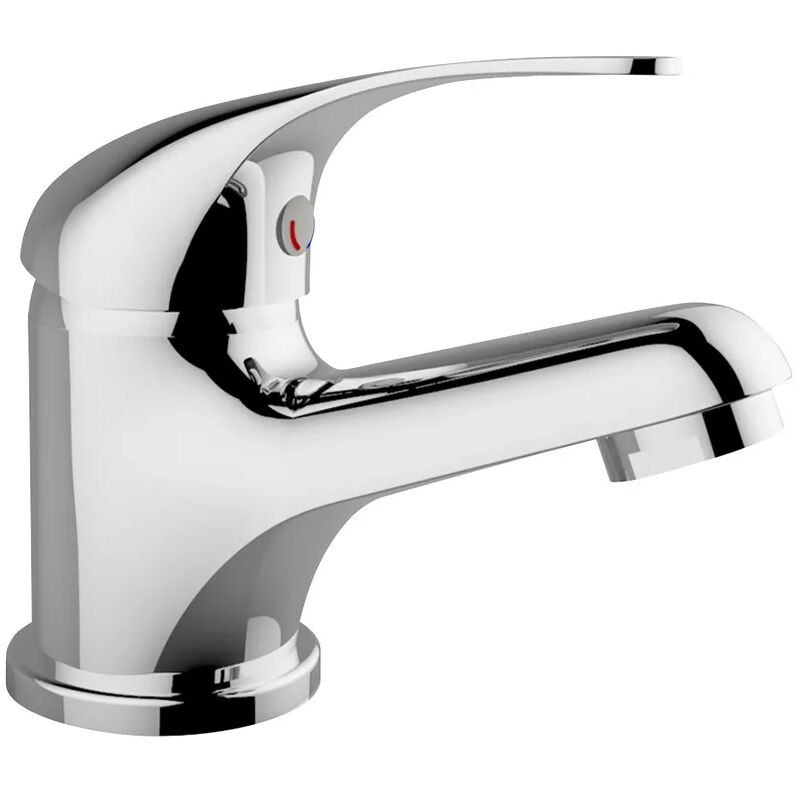 foto del prodotto miscelatore lavabo in ottone cromato con piletta di scarico fast