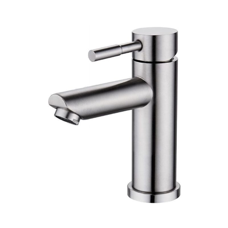 foto del prodotto miscelatore lavabo, miscelatore in acciaio inox, miscelatore lavabo con acqua calda e fredda