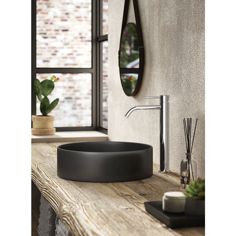 foto del prodotto miscelatore lavabo monoforo alto light paffoni colore honey gold