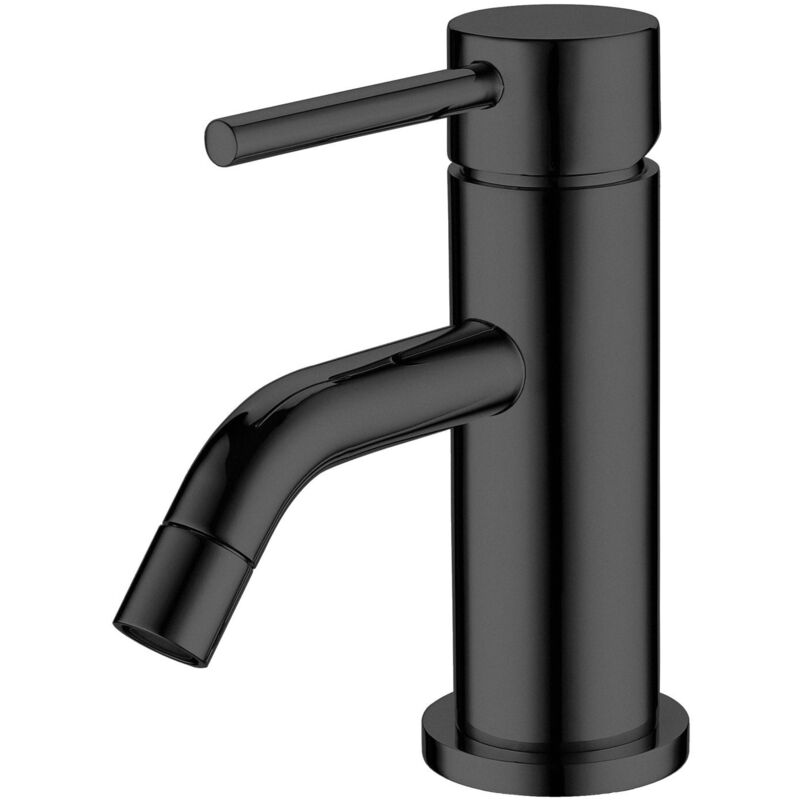 foto del prodotto miscelatore lavabo nero opaco con leva monocomando mod. mm