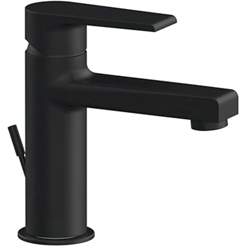 foto del prodotto miscelatore lavabo nero opaco mariani serie artic scarico incluso