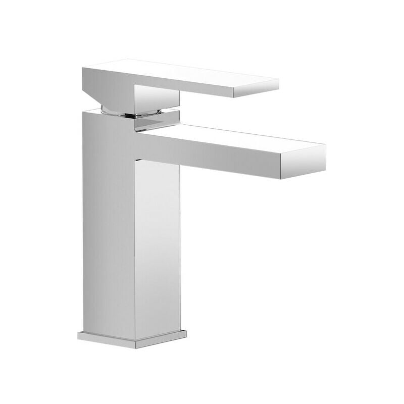 foto del prodotto miscelatore lavabo rubacuori completo di scarico automatico cromo