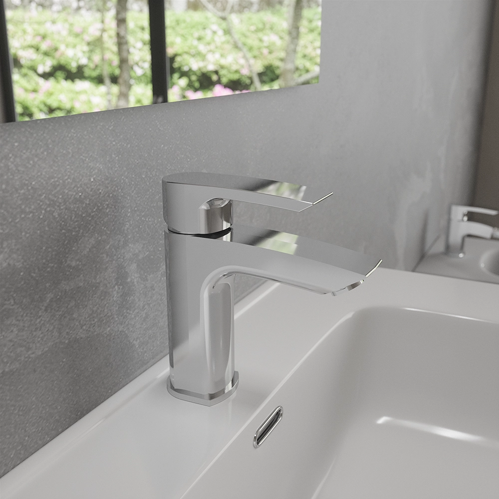 foto del prodotto miscelatore lavabo senza scarico cromato greta