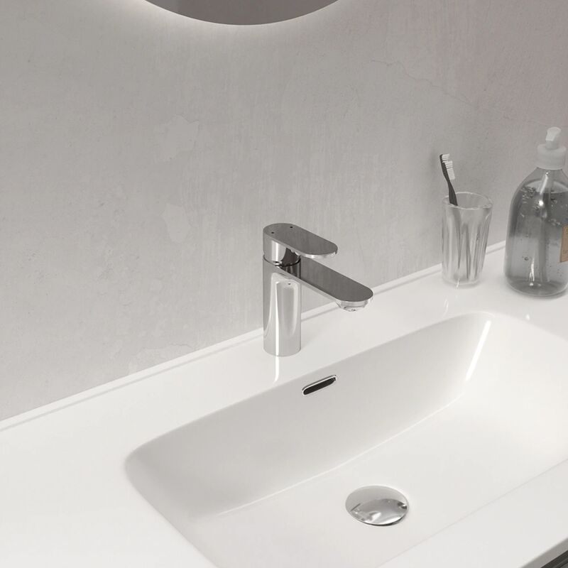 foto del prodotto miscelatore lavabo senza scarico cromato mod. kerry