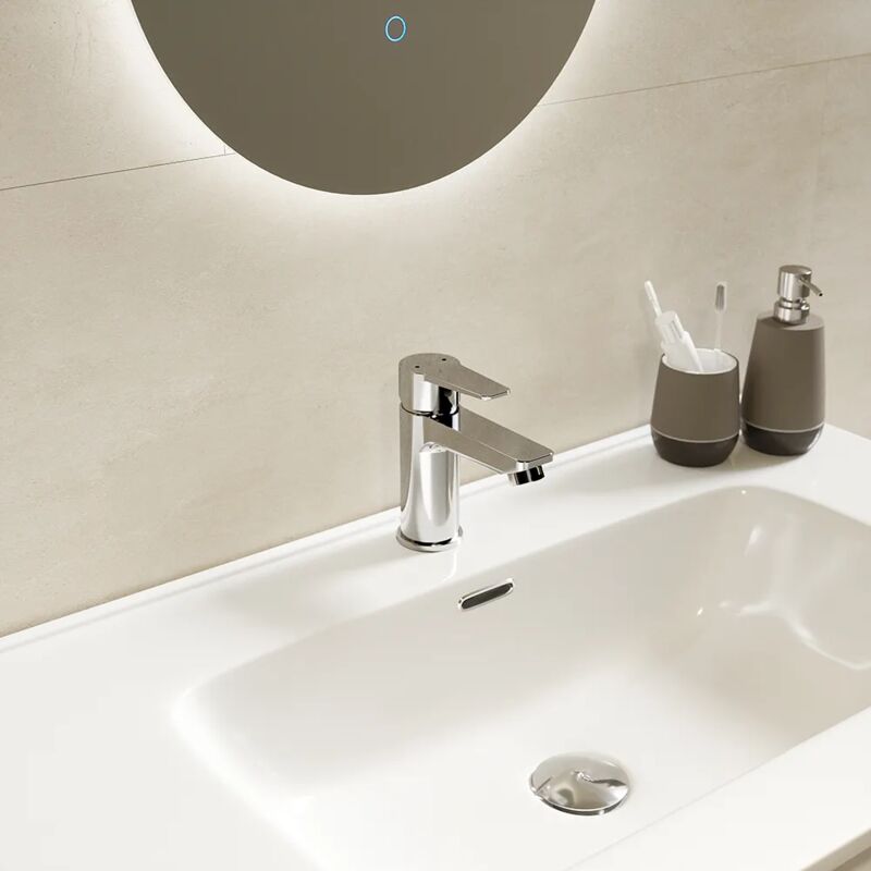 foto del prodotto miscelatore lavabo senza scarico in ottone cromato mod. jane