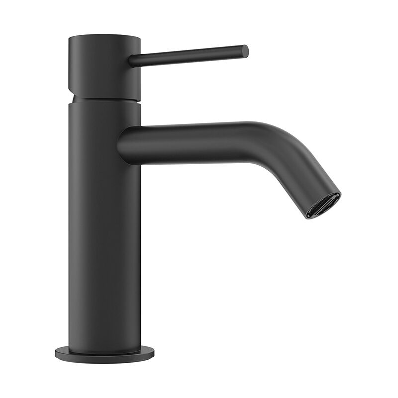 foto del prodotto miscelatore lavabo senza scarico in ottone nero opaco mod. katharine