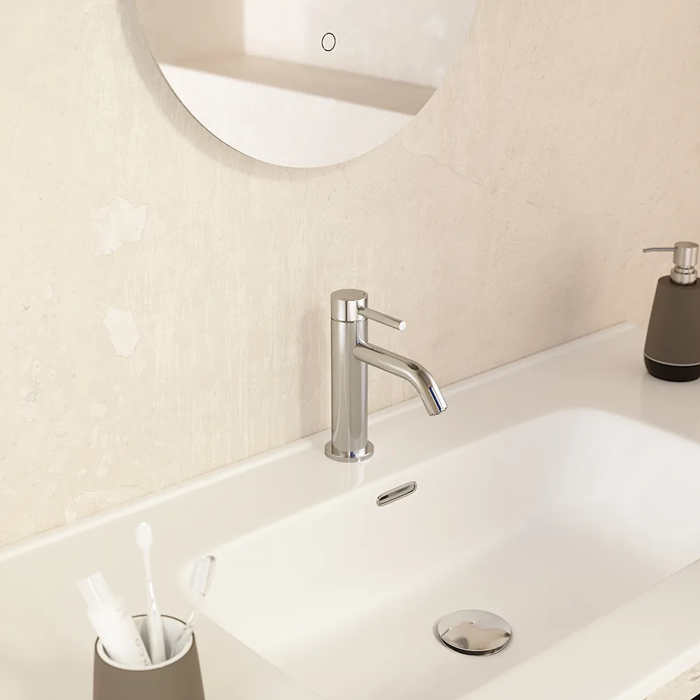 foto del prodotto miscelatore lavabo senza scarico slim cromato bette