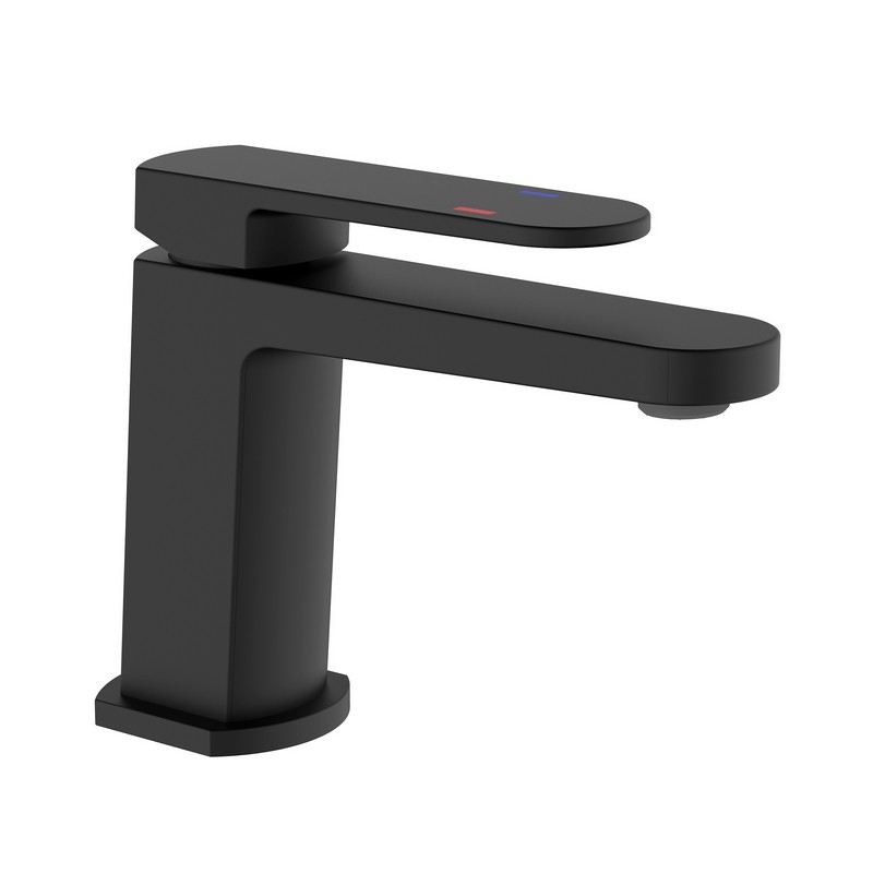 foto del prodotto miscelatore lavabo serie rover nero con piletta click clack