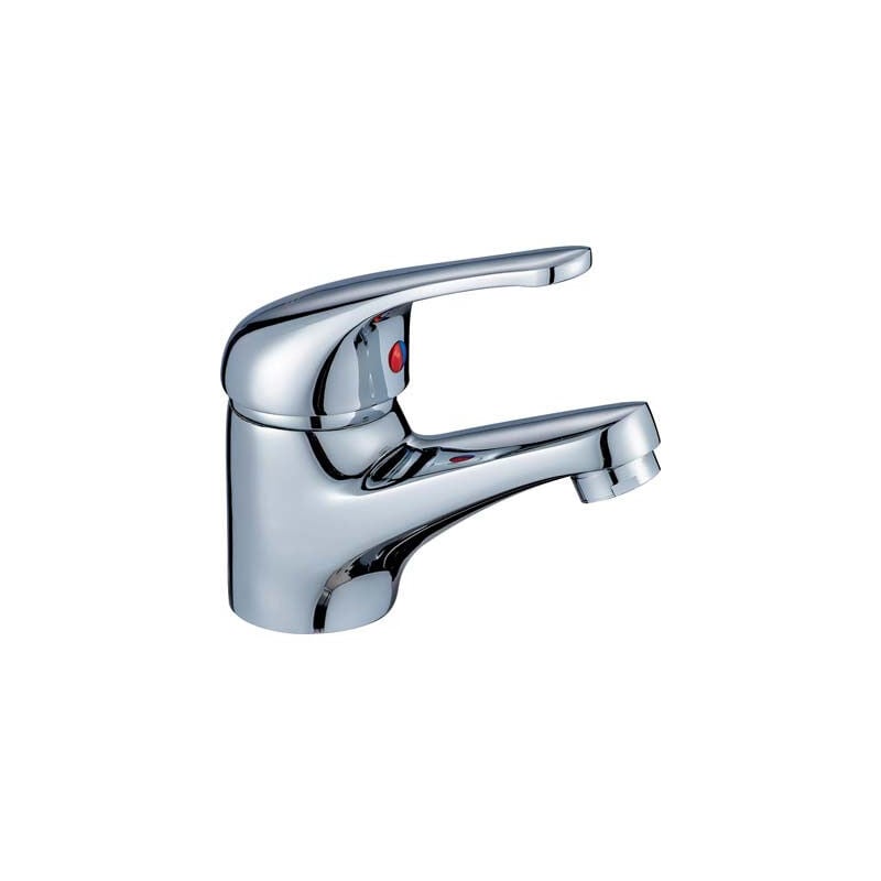foto del prodotto miscelatore lavabo sirio h23 crolla ottone cromato piletta 1 1 4