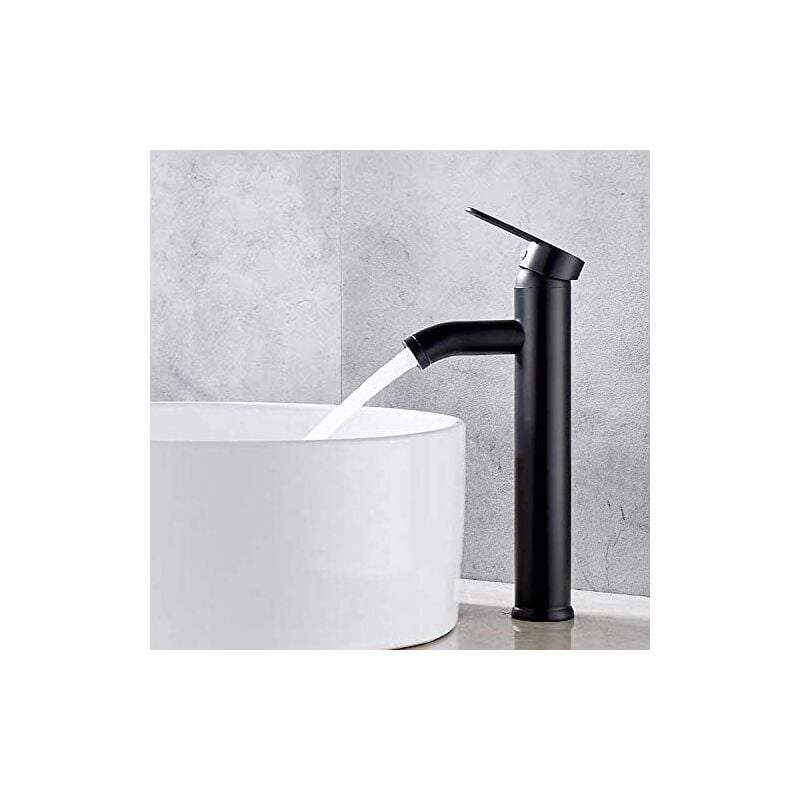 foto del prodotto miscelatore lavaborubinetto bagno, rubinetto lavabo nero, rubinetto di alta qualit , rubinetto bagno, resistente all usura, adatto per diametro