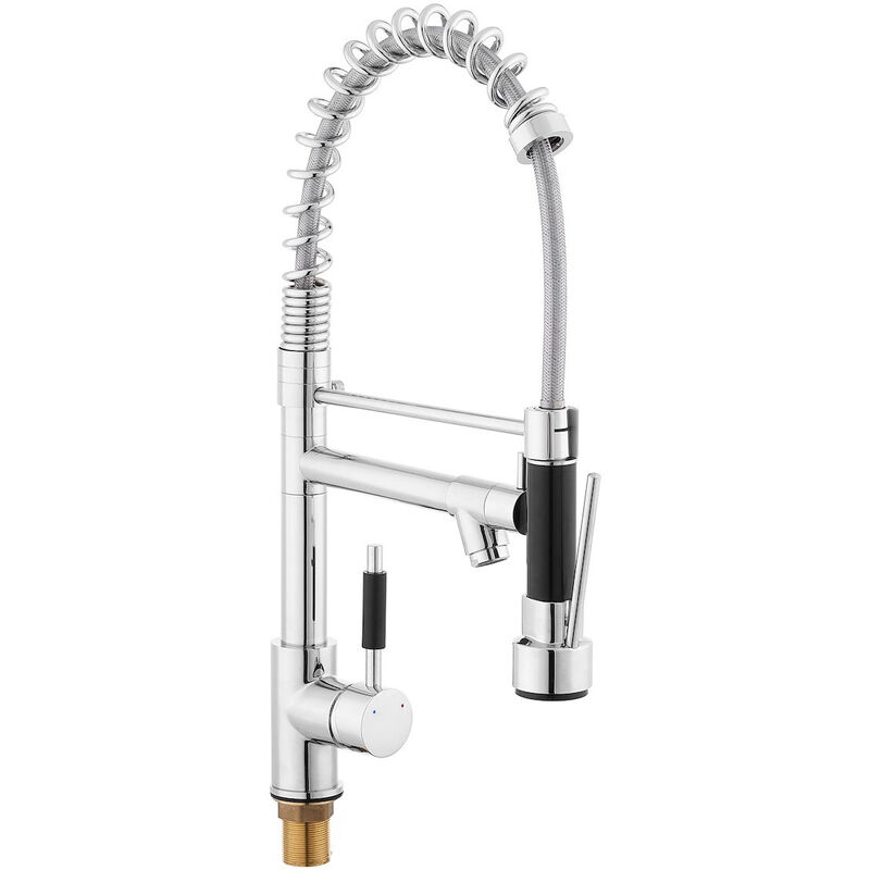 foto del prodotto miscelatore lavello con braccio girevole, 2 getti, cromato bsd284 swiss aqua technologies