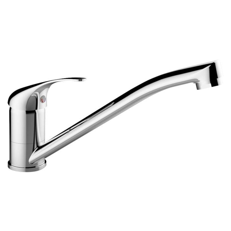 foto del prodotto miscelatore lavello cucina bocca girevole cromato eva idrobric scarub0733cr