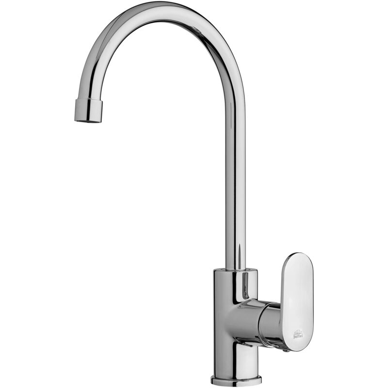 foto del prodotto miscelatore lavello cucina candy con canna orientabile in ottone