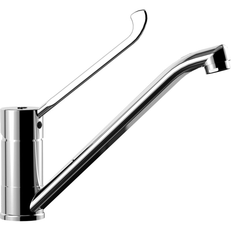 foto del prodotto miscelatore lavello cucina candy con leva clinica in ottone cromo