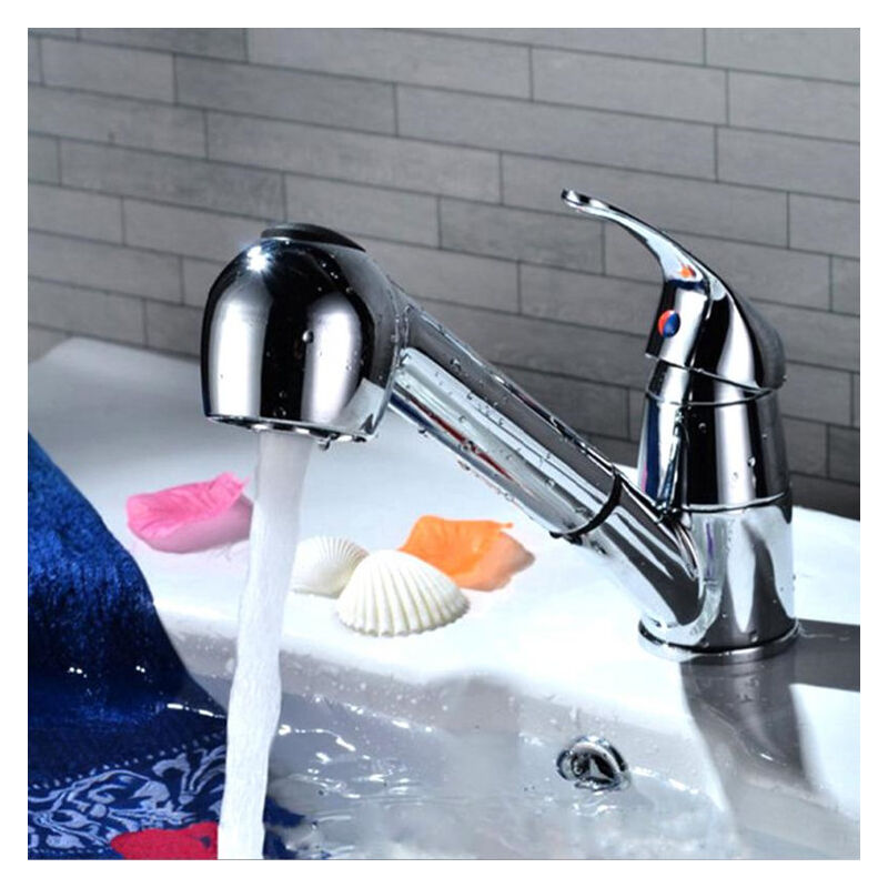 foto del prodotto miscelatore lavello cucina con bocca girevole estraibile 180 cromo
