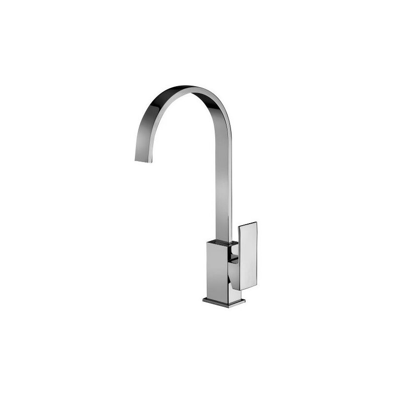 foto del prodotto miscelatore lavello cucina elle con canna orientabile e in ottone