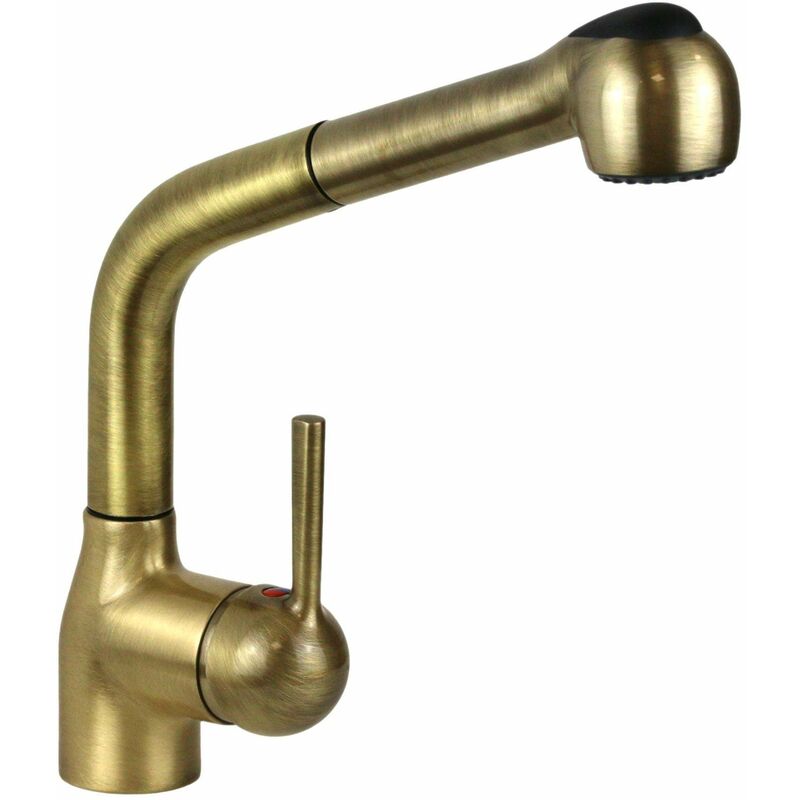 foto del prodotto miscelatore lavello cucina in stile classico colore bronzo i crolla tecnomix 8250vo bronzo