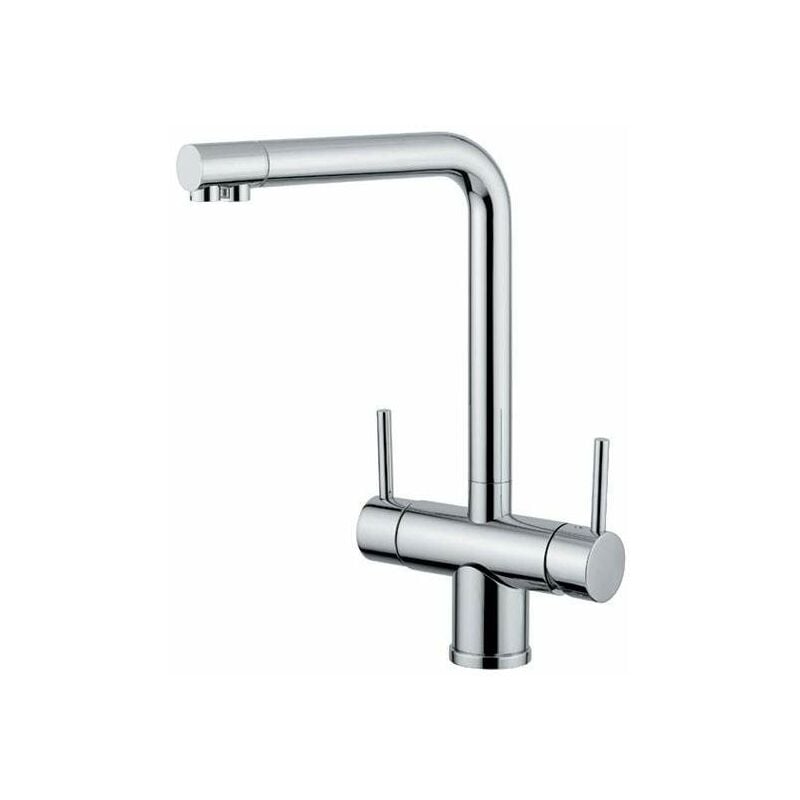 foto del prodotto miscelatore lavello cucina per trattamento acque a 5 vie rub.magistro 355 cromo