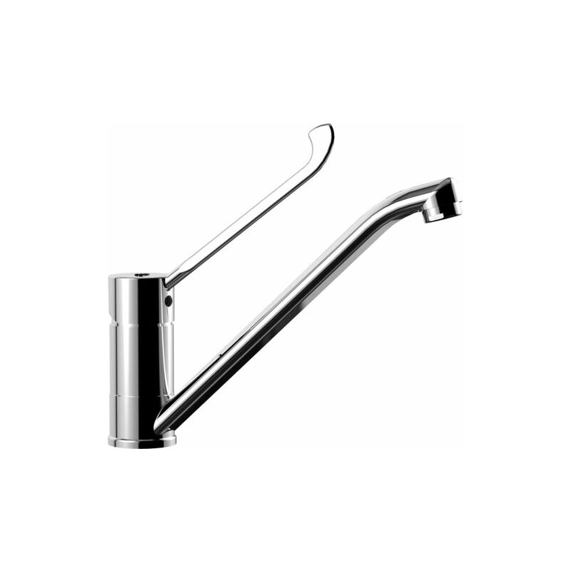 foto del prodotto miscelatore lavello cucina red con leva clinica in ottone cromo