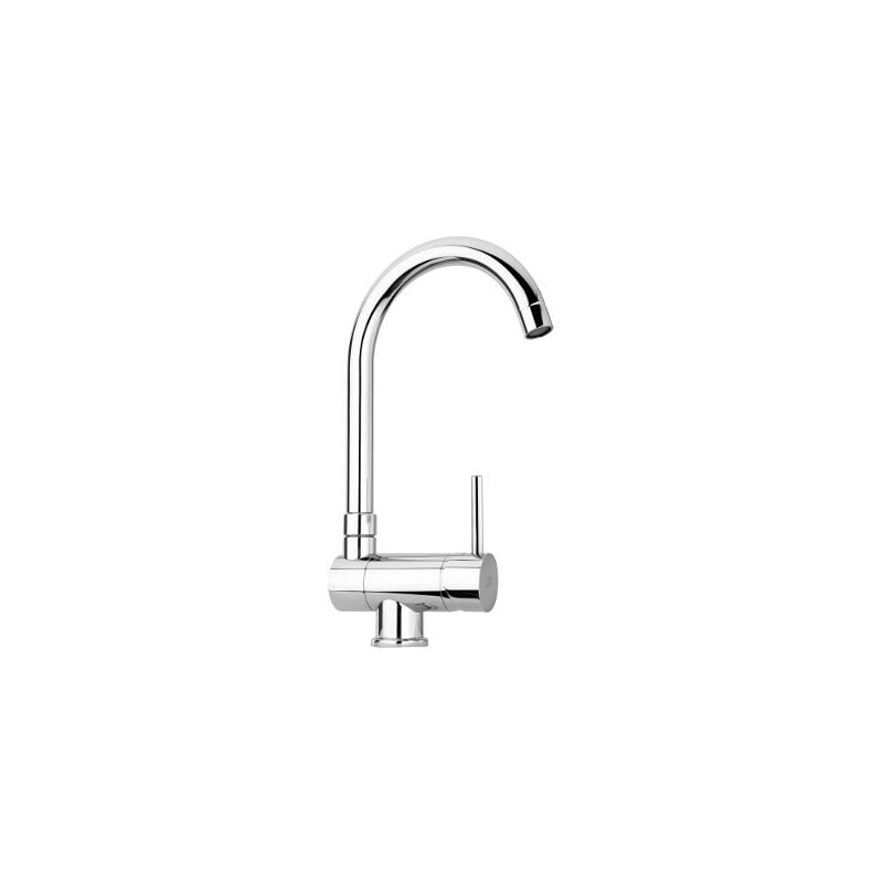 foto del prodotto miscelatore lavello cucina stick con canna reclinabile in ottone