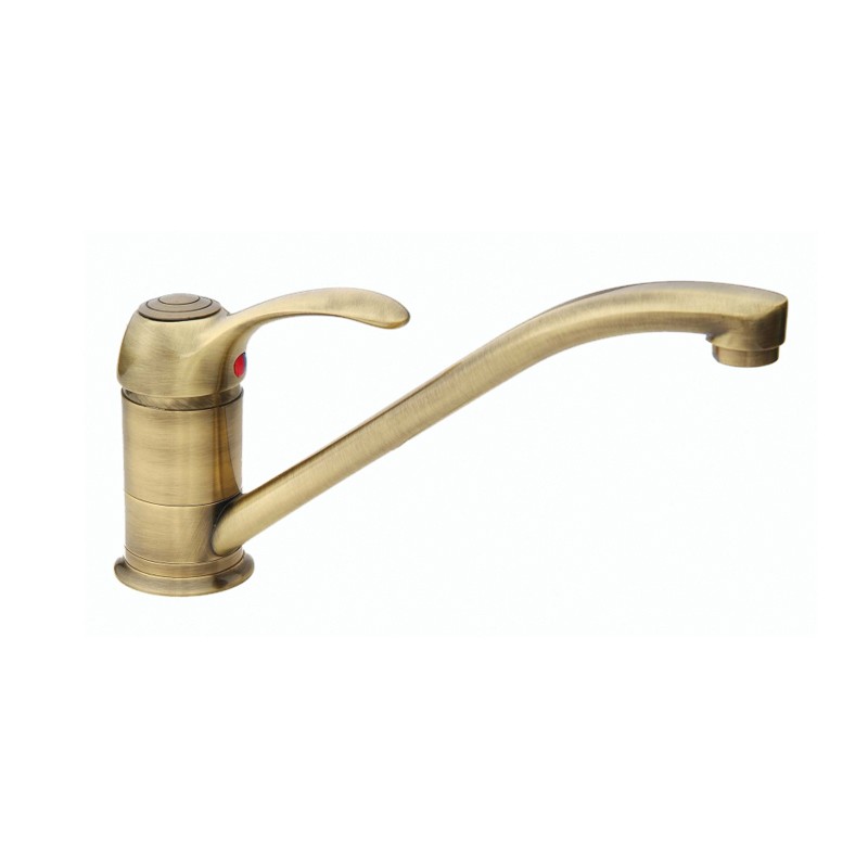 foto del prodotto miscelatore lavello finitura ottone antico serie oxford