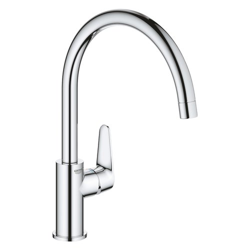 foto del prodotto miscelatore lavello grohe 31554001 start curve cromo starlight