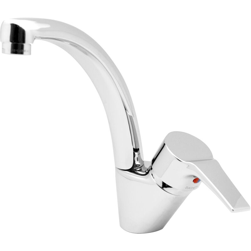 foto del prodotto miscelatore lavello maniglia laterale cromato zucchetti flat