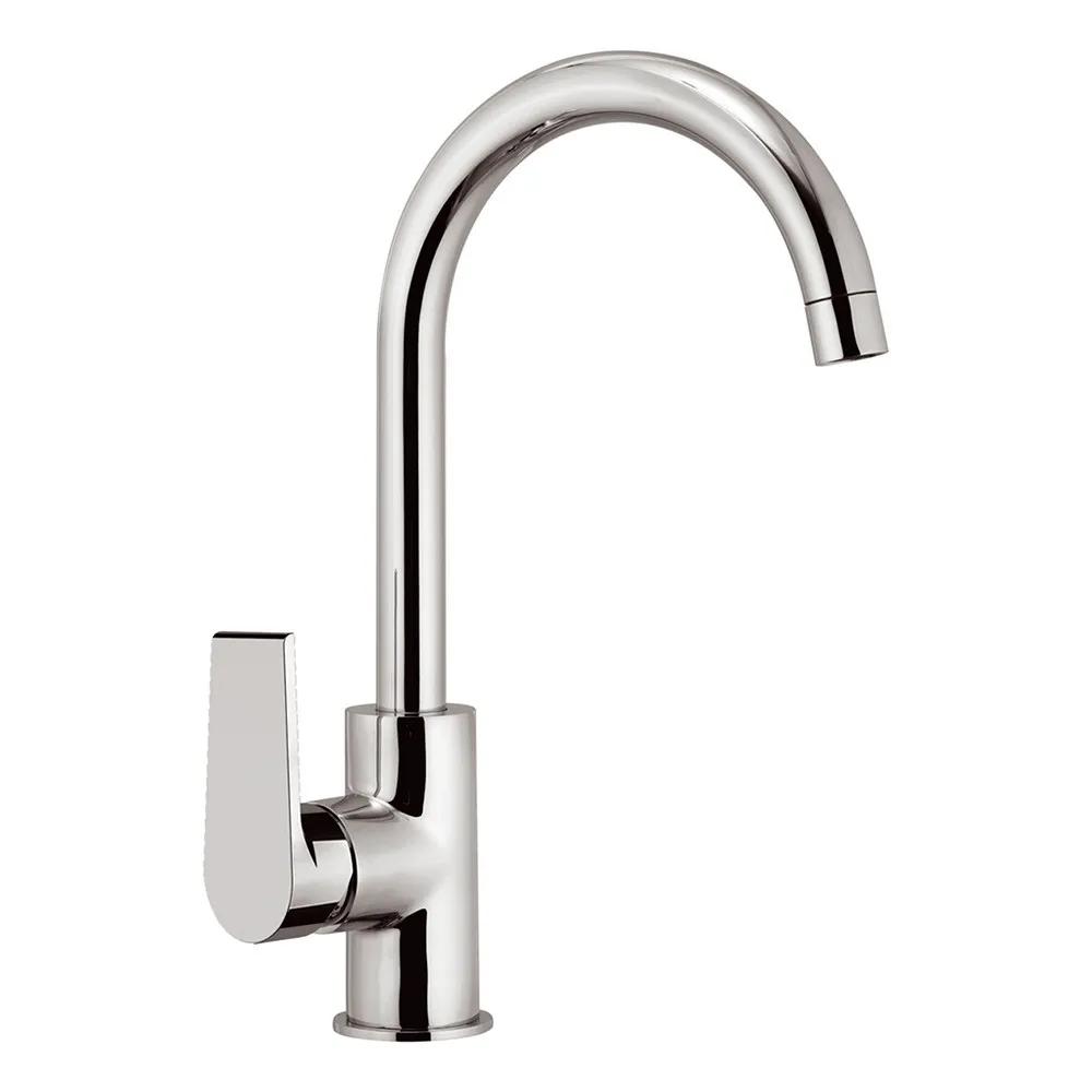 foto del prodotto miscelatore lavello mariani serie artic cromato con canna alta girevole
