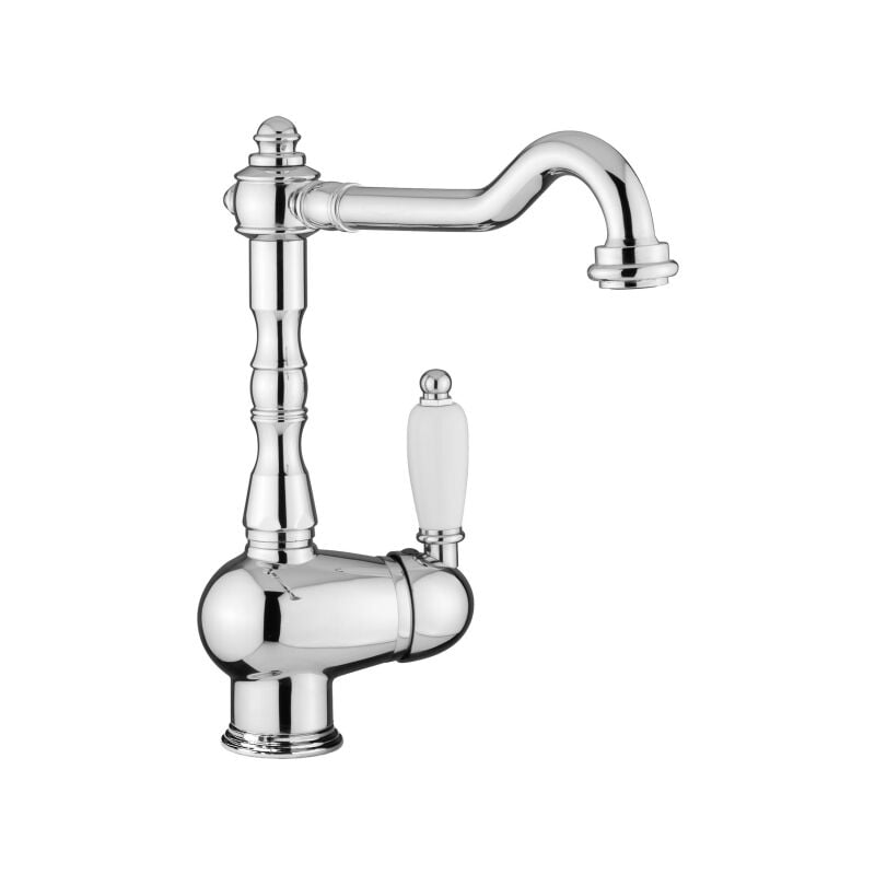 foto del prodotto miscelatore lavello monocomando canna orientabile paffoni serie belinda melissa fme181cr cromato ottone