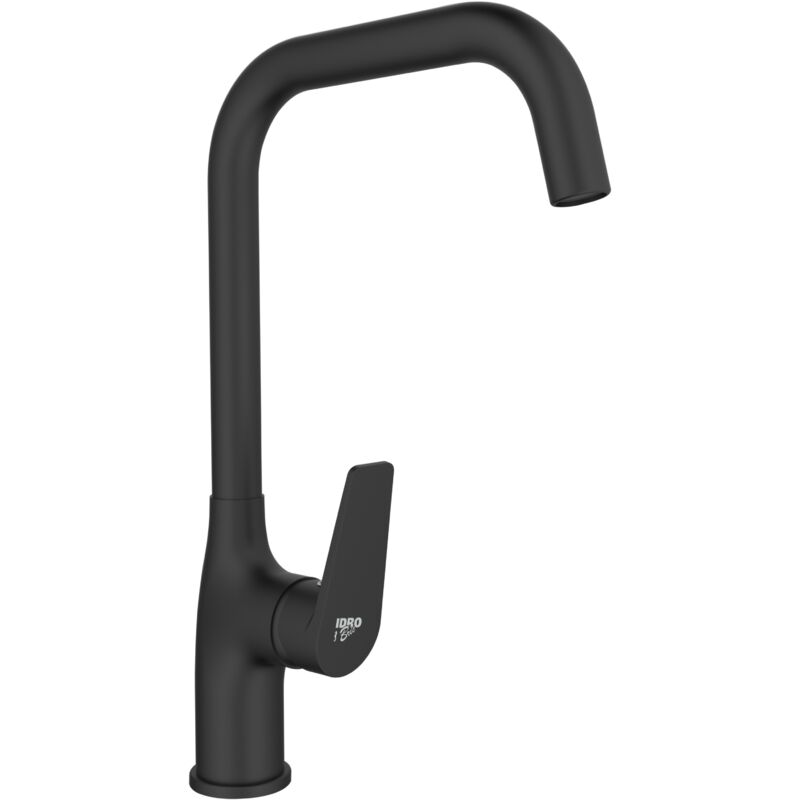 foto del prodotto miscelatore lavello serie milton nero opaco