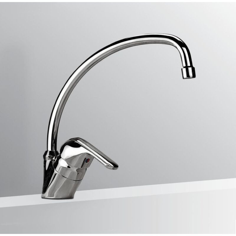 foto del prodotto miscelatore lavello spachetti bocca alta orientabile cromo ideal standard