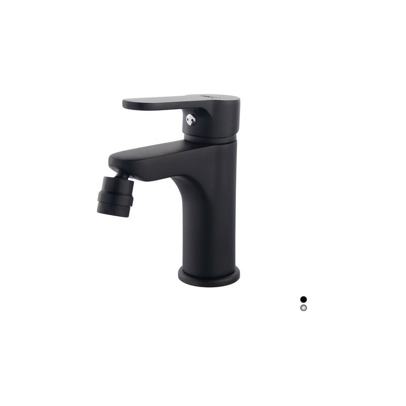 foto del prodotto miscelatore monocomando bidet serie paco nero opaco senza piletta dh