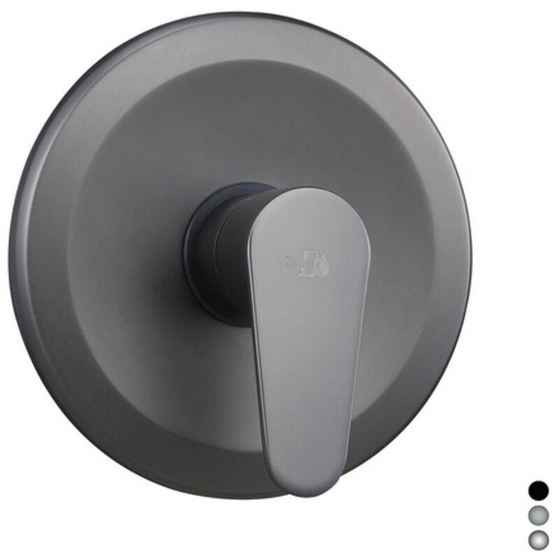 foto del prodotto miscelatore monocomando incasso doccia serie lizzy nero opaco