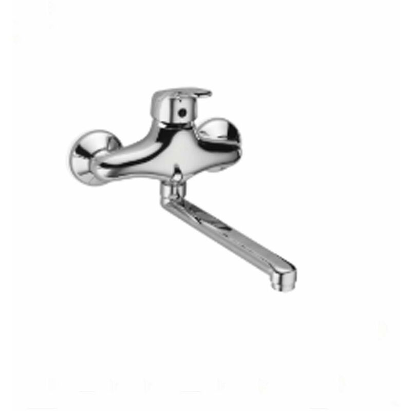 foto del prodotto miscelatore monocomando lavello a muro con canna ovale girevole 3090e fromac